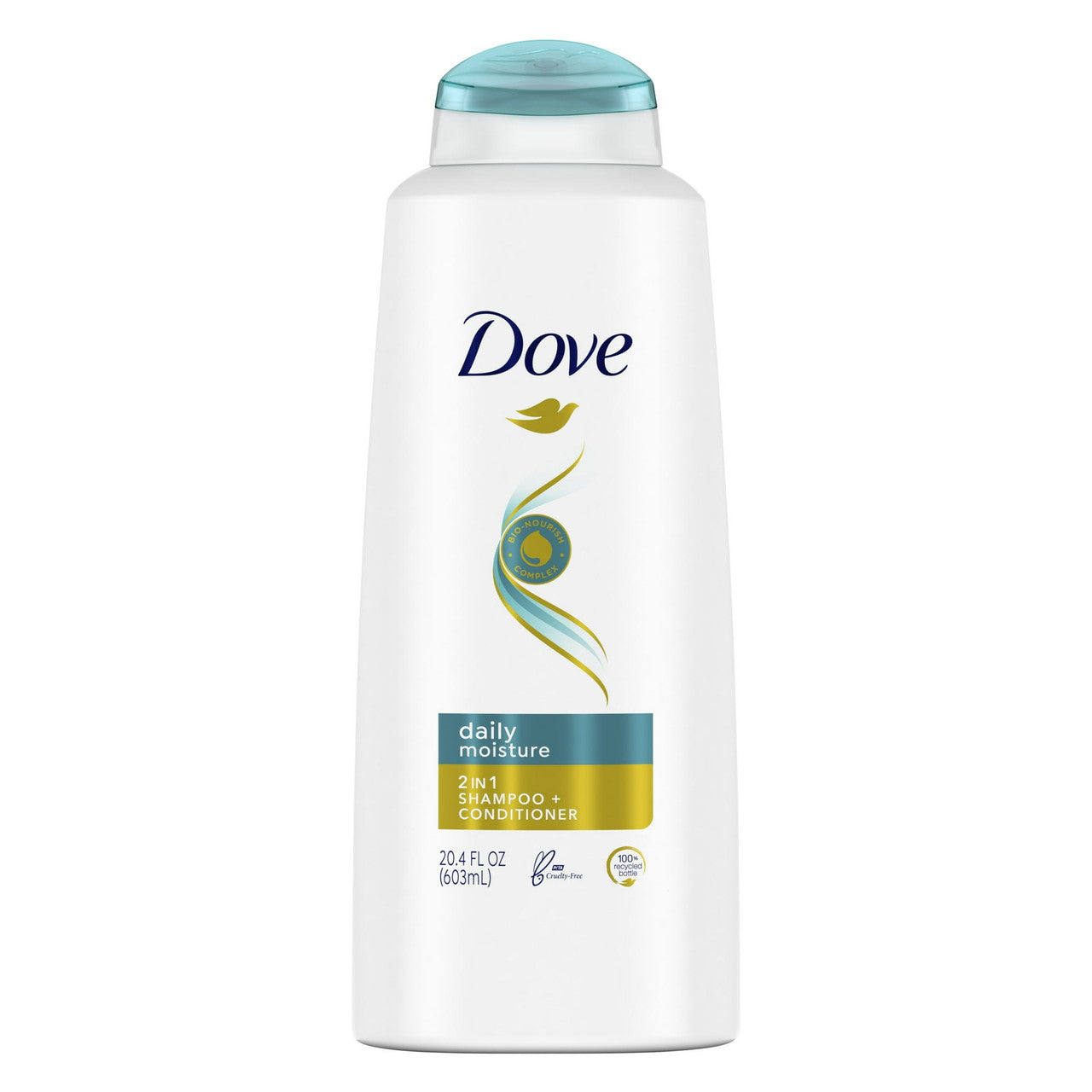 Dove 2 In 1 Shampoo And Conditioner, Intense Moisture, 20.4 Oz